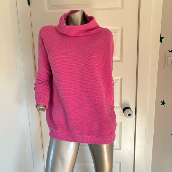 Free People Ottoman Sloucy Tunic Electric Pink Small - Picture 9 of 14